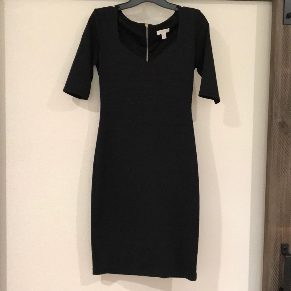 EUC Bisou Bisou Black Bodycon Dress